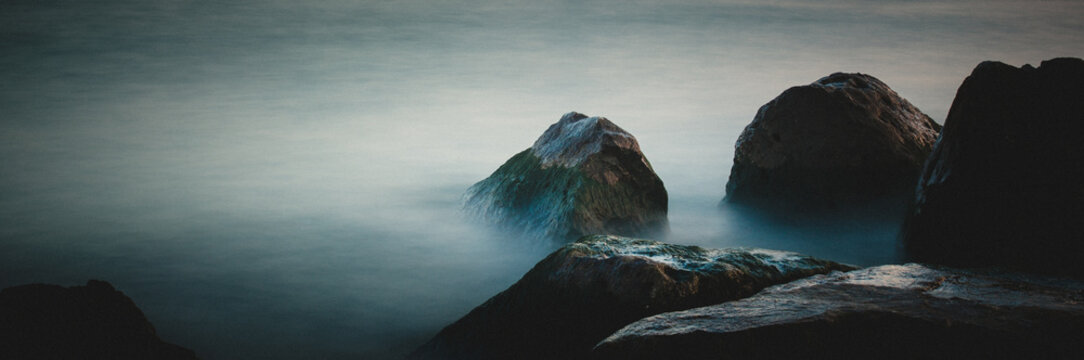 rocks and cliff in the ocean