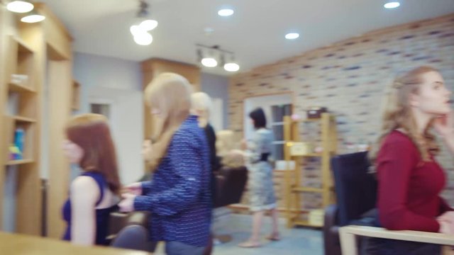 Interior of luxury beauty salon