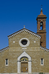 Fototapeta na wymiar Sant Agnese Church in Montepulciano, Italy
