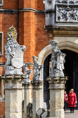 Details of Hampton Court, London, UK