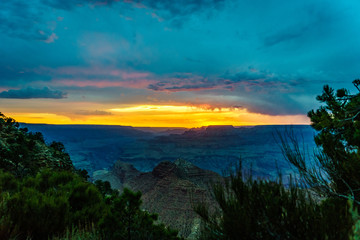 Fototapeta na wymiar Grand Canyon National Park Desert View Watchtower