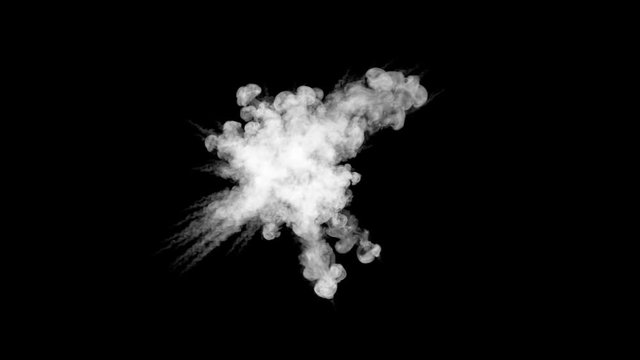 Small trotyl explosion (with alpha channel)