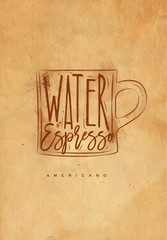 Americano cup coffee craft