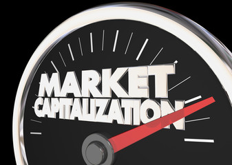 Market Capitalization Measure Company Value Stock Price 3d Illustration