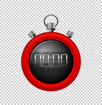 Stopwatch With Red Border