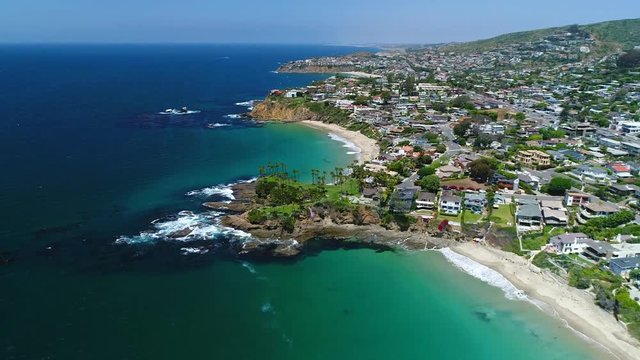 Aerial Video of Laguna Beach Shows Cove