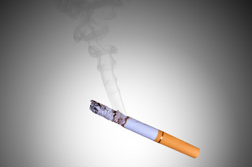 Smoke from cigarette.