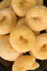 donuts sugar,sweet pieces of sugar doughnuts