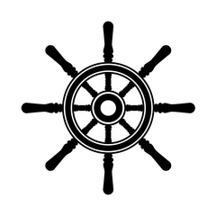 Obraz premium steering the boat, vector