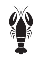graphic lobster, vector