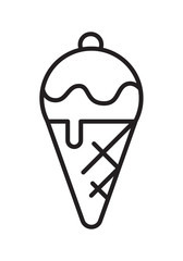 icon ice cream, vector
