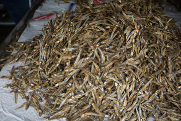 Dried Small fish used in thai cuisine