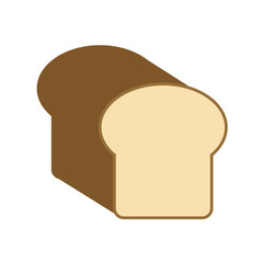 bread loaf icon image vector illustration design 