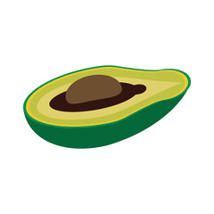 avocado vegetable icon image vector illustration design 
