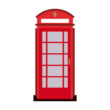london phone booth icon image vector illustration design 