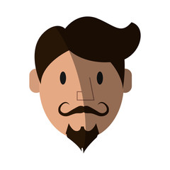 hipster man character icon image vector illustration design 