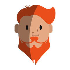 hipster man character icon image vector illustration design 