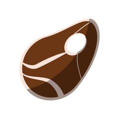 beef steak icon image vector illustration design 