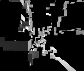 幾何学的な形状のオブジェ