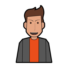 man portrait icon image vector illustration design 