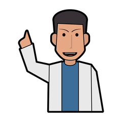 male medical doctor icon image vector illustration design 