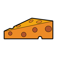cheese slice icon image vector illustration design