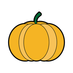 pumpkin vegetable icon image vector illustration design 
