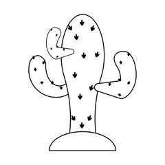 single cactus icon image vector illustration design