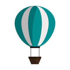 hot air balloon icon image vector illustration design 