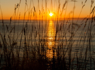 Reflections at sunset