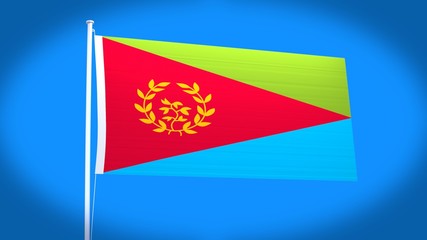 Fototapeta premium the national flag of Eritrea