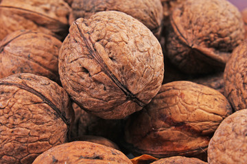 Walnut background.