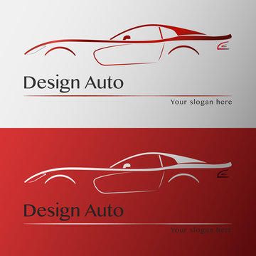 Design Car With Business Card Template. 
