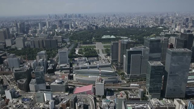 数寄屋橋〜東京駅〜神田パーン空撮