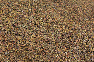 Fototapeta premium Tea herbes. Green tea background.