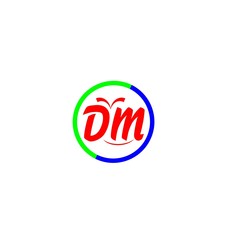 letter Dm logo vector
