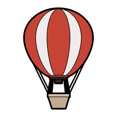 Obraz premium hot air balloon icon image vector illustration design 