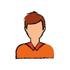 Young man profile icon vector illustration graphic design