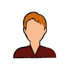 Young man profile icon vector illustration graphic design