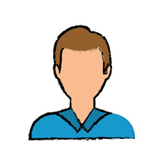 Young man profile icon vector illustration graphic design