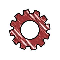 Gear machinery piece icon vector illustration graphic design