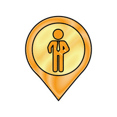 Businessman executive profile icon vector illustration graphic design