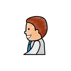 Businessman executive cartoon icon vector illustration graphic design