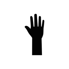 Hand up symbol icon vector illustration graphic design