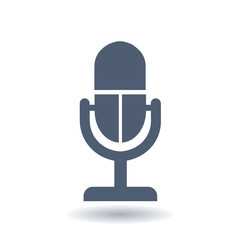 Speaker icon. Live music sign. Flat design style. 