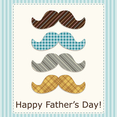 Festive retro greeting card for Father's day