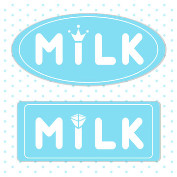Cute labels for World Milk Day