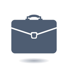 Briefcase icon, vector illustration. Flat design style. 