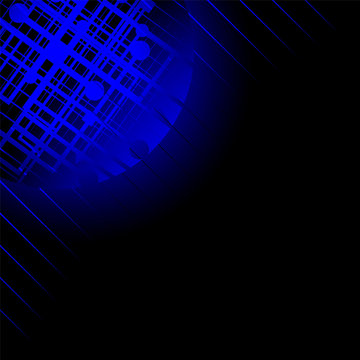 creatie  blue light background