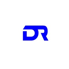 letter DR logo vector